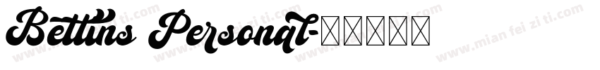 Bettins Personal字体转换